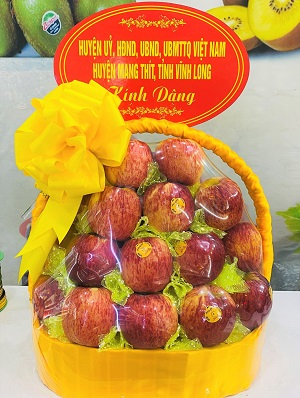 Mẫu giỏ hoa quả thắp hương