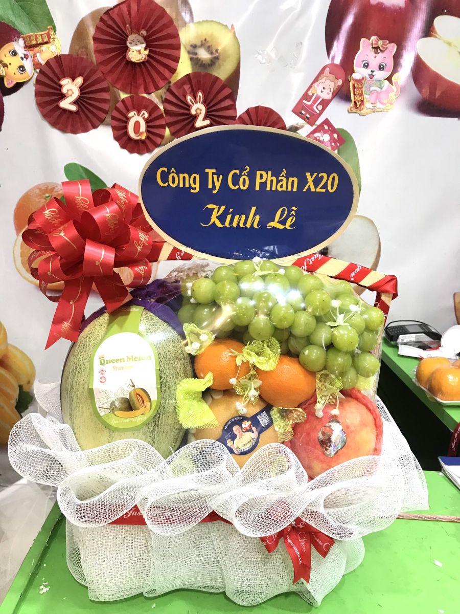 Giỏ hoa quả nhập khẩu tháng 12