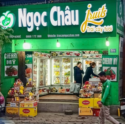 Cửa hàng trái cây nhập khẩu Ngọc Châu fruits 584 Thụy Khuê, Tây Hồ, Hà Nội